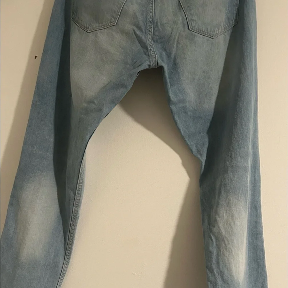 H&M Blue Straight Jeans with Relaxed Fit - Picture 3 of 5